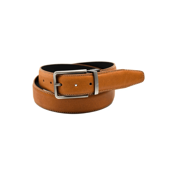 Reversible Aberdeen Leather Belt HONEY / BLACK.